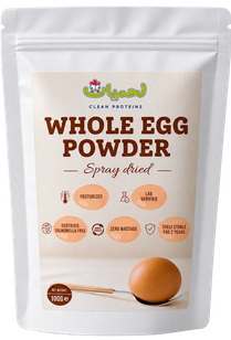 Lehmiat Whole Egg Powder, front pouch
